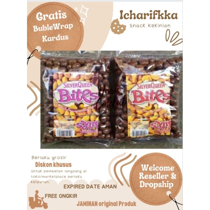 

CAMILAN TERMURAH PROMO SALE DISKON SNACK BRANDED ORI CEMILAN Delfi Silverqueen bites almond. Mede