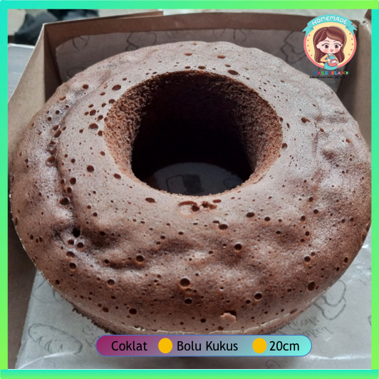 

Bolu Coklat Kukus Jakarta / Marble Cake Chocolate /Full Butter Ø 20 CM