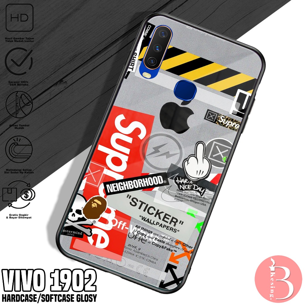 Case VIVO 1902 - Casing VIVO 1902 Motif BA - Silikon Hp VIVO 1902 - 2D Hardcase Glosy - Kesing Hp - 