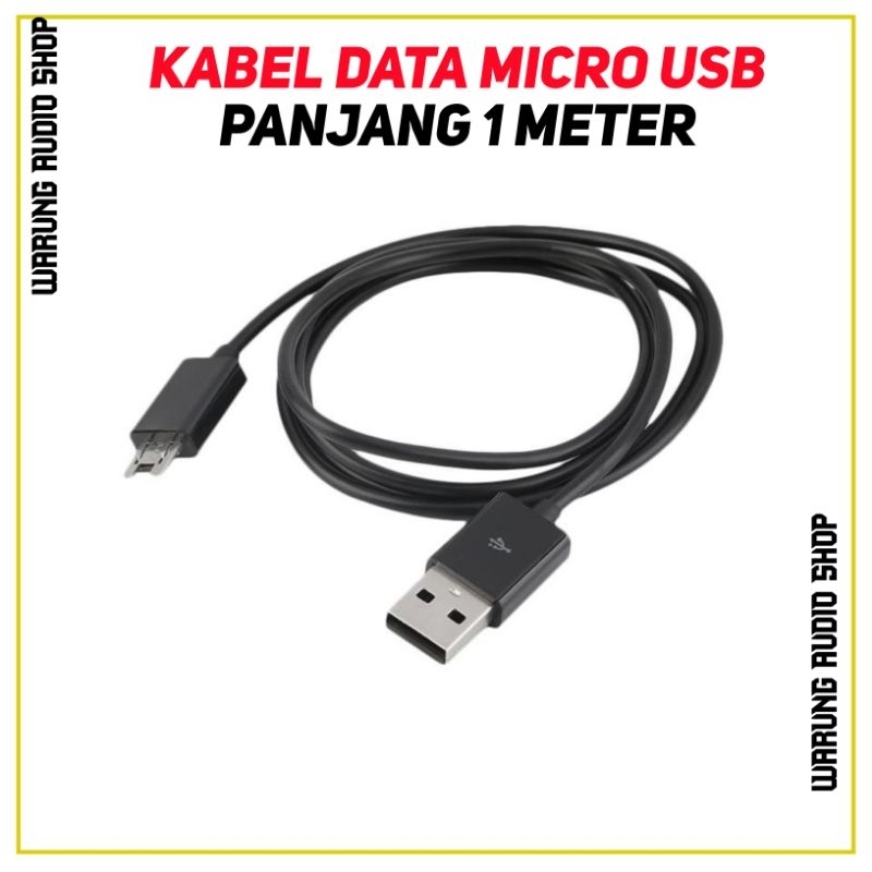 Kabel Data Micro Usb Panjang 1 Meter