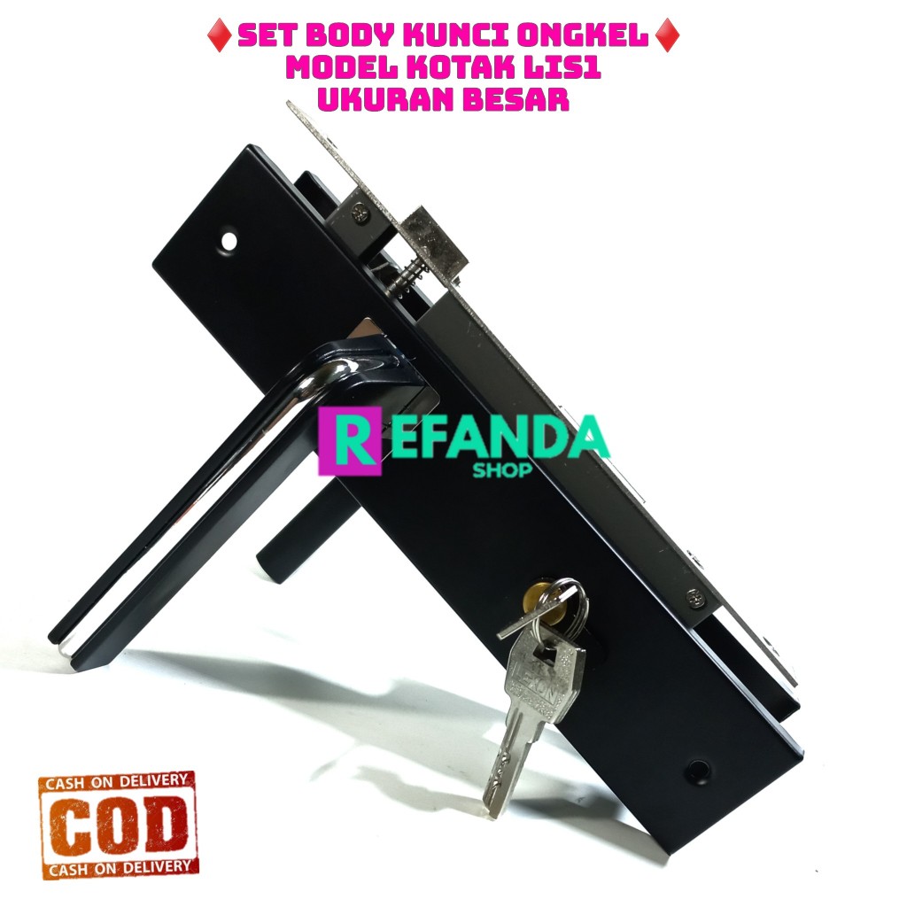 gagang kunci pintu/handle set kunci pintu rumah minimalis ukuran besar untuk pintu kamar dan depan