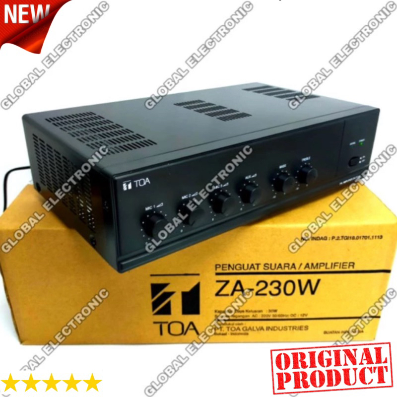 Promo Audio Amplifier TOA ZA 230 W Original / TOA ZA 230 W Original 30 Watt amplifier toa za 230 w /