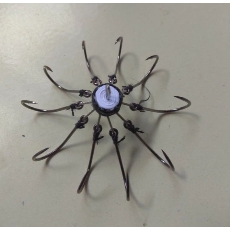 Pancing Garong 10 mata kail mode pendek