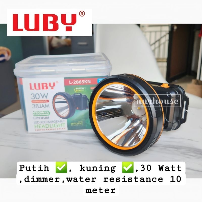 Luby Senter Kepala 30 Watt Waterproof L 2865
