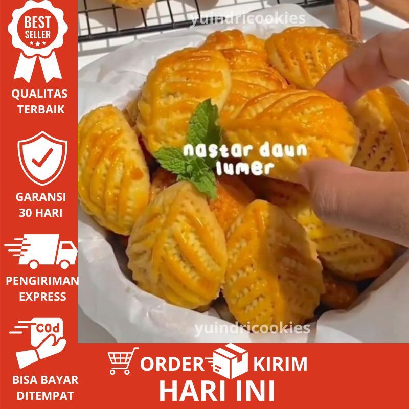 

Nastar Daun kue kering Homemade | KUE KERING NASTAR NANAS DAUN WISMAN 250GRAM 1/4kg | Nastar Super Lembut dan Lumer Isiannya Penuh Banget | Kue Kering Selai Nanas | Kue Kering Lebaran Cemilan Keluarga