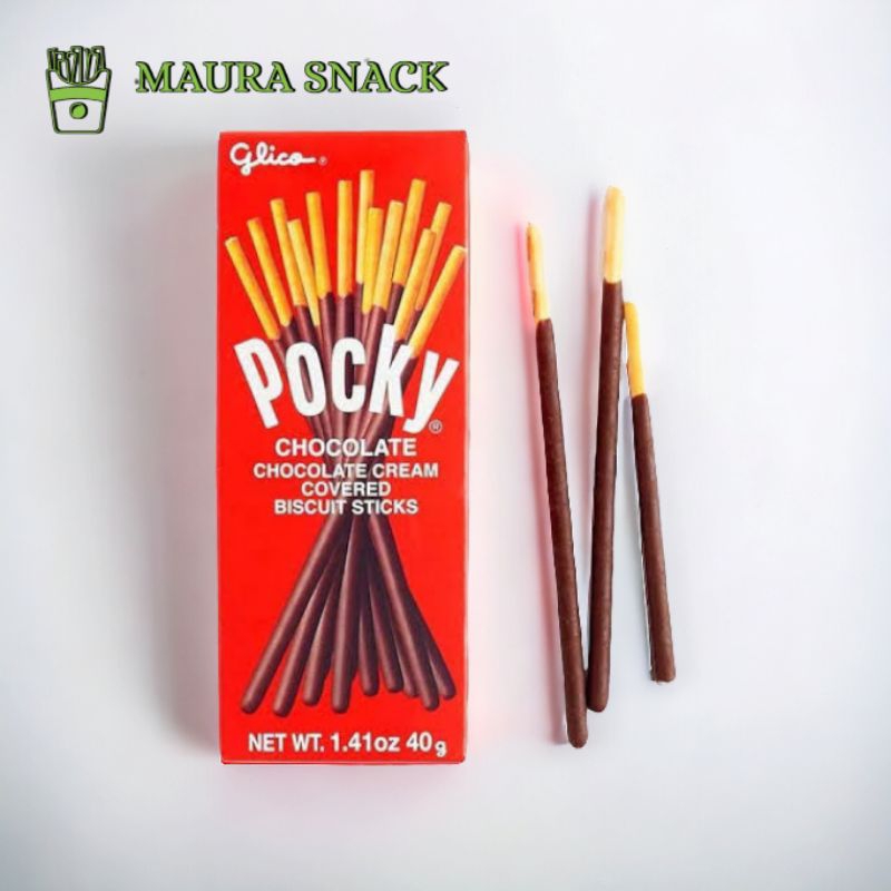 

pocky 1 pack' ada 3 varian rasa cokelat ,stawberi,oreo