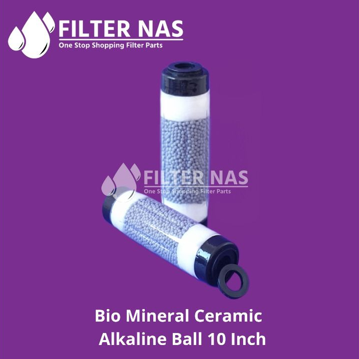 Filter Bio Mineral Ceramic Alkaline Ball 10 Inch - Catridge Refil 10'