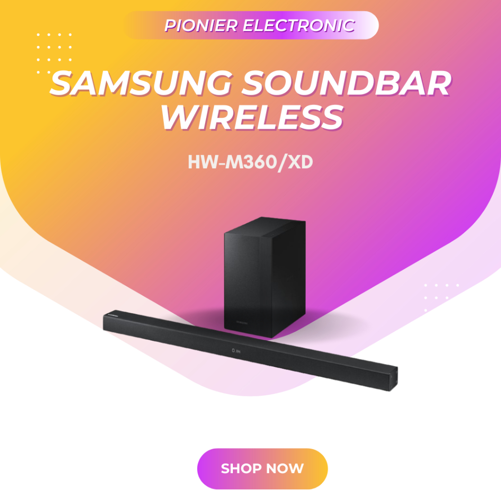 SAMSUNG SOUNDBAR WIRELESS Type HW-M360/XD