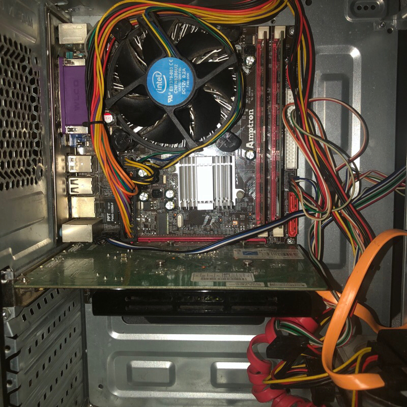 mobo amptron dan proci intel quad core q9650