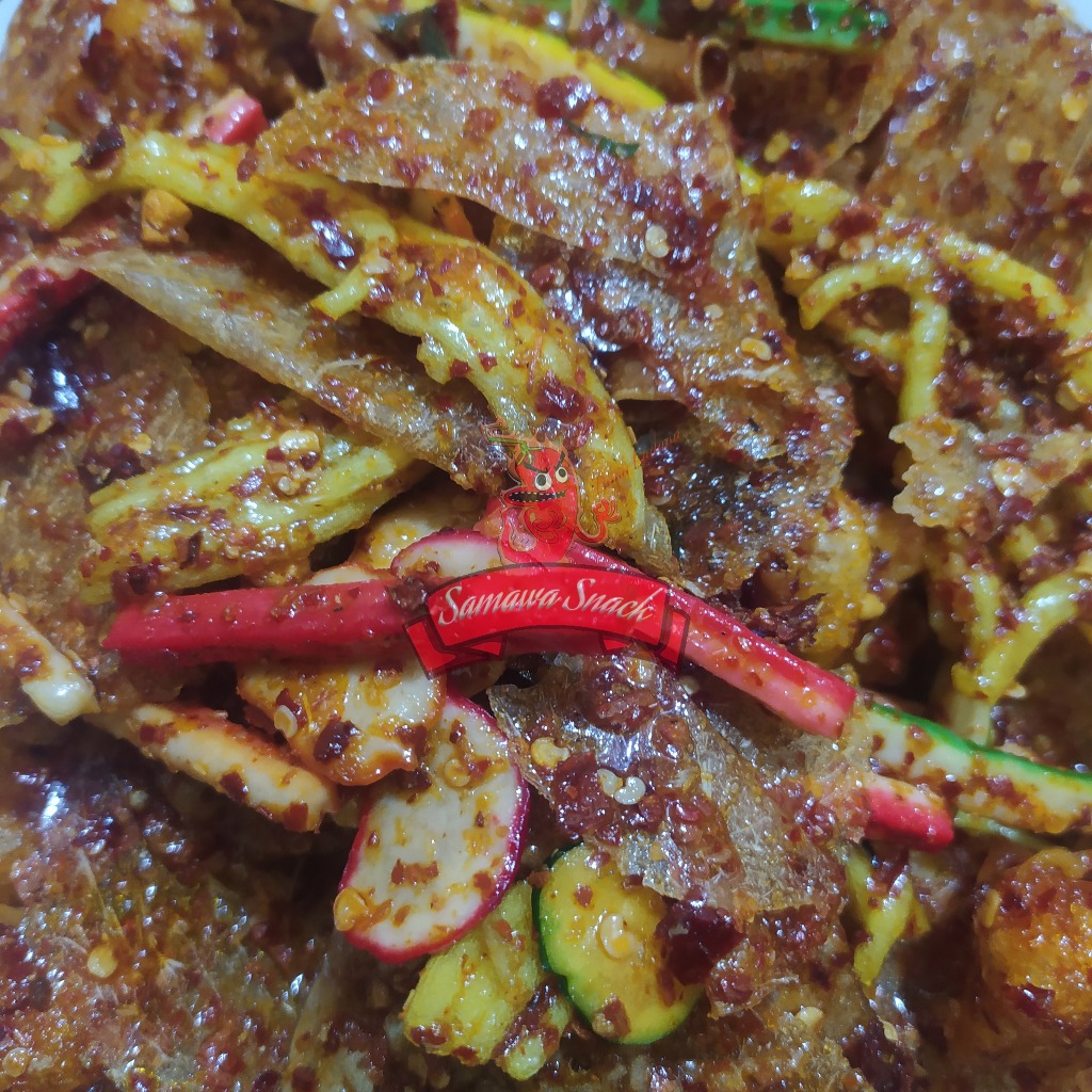 

Seblak campur extra pedas daun jeruk isi 500gr