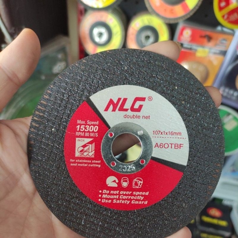 mata potong besi 4in nlg/ mata gerinda Potong besi 4inci