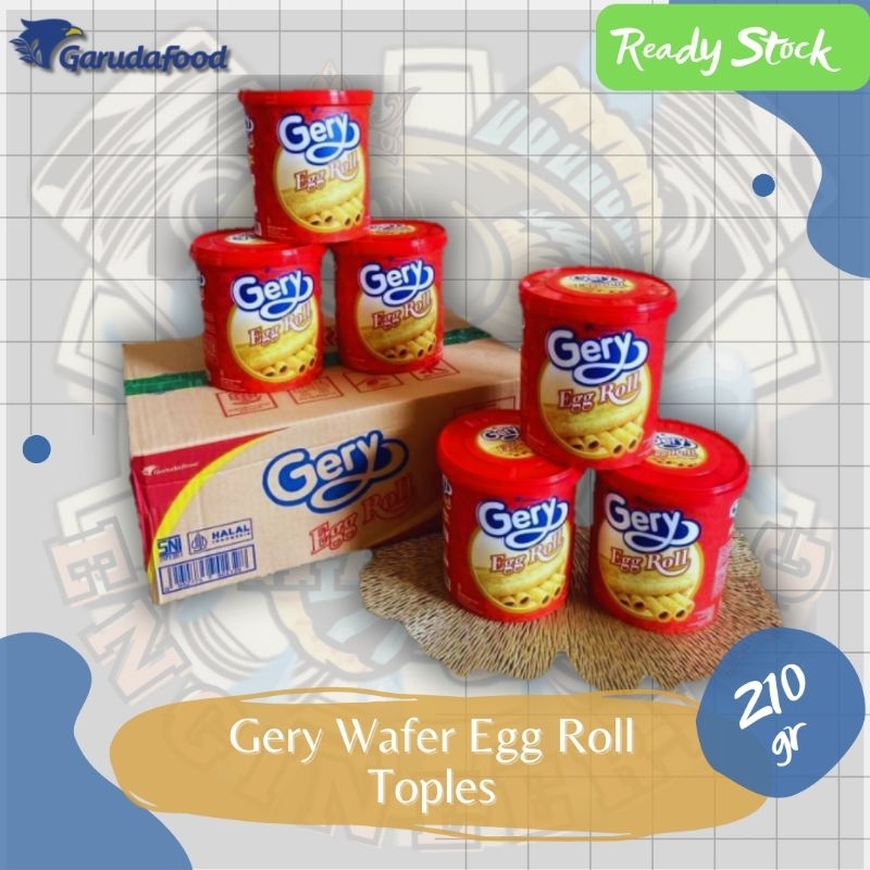 

PROMO Spesial Lebaran‼️GERY Wafer Egg Roll 210g