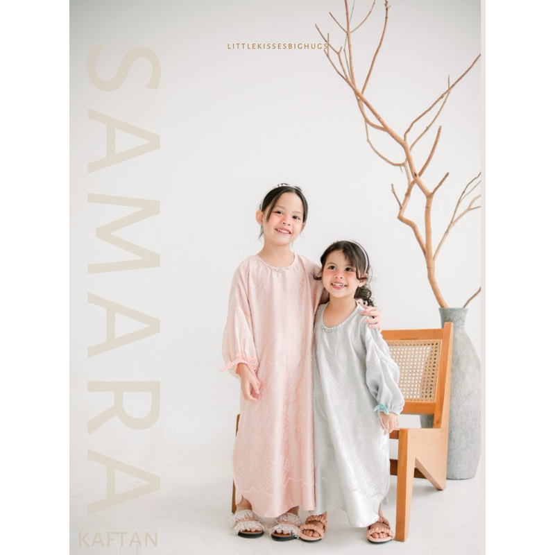 Littlekisses: Samara Kaftan (Raya Collection 2024 Kaftan Ibu dan Anak 1-14 tahun premium)