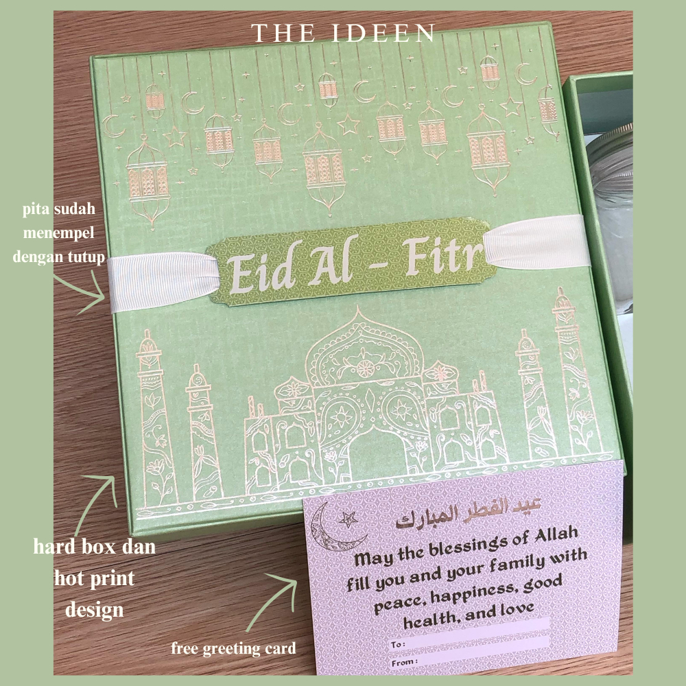 

HARD BOX LEBARAN UKURAN 22X22X9 | KEMASAN LEBARAN | HAMPERS LEBARAN | KEMASAN KUE LEBARAN | PARCEL LEBARAN | EID MUBARAK HAMPERS