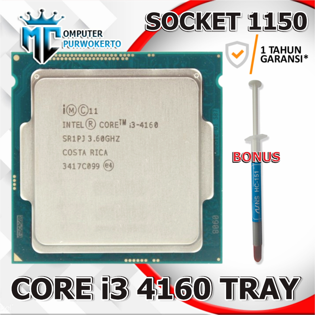 Processor Intel Lga 1150 Core I3 4160 3.60 GHZ