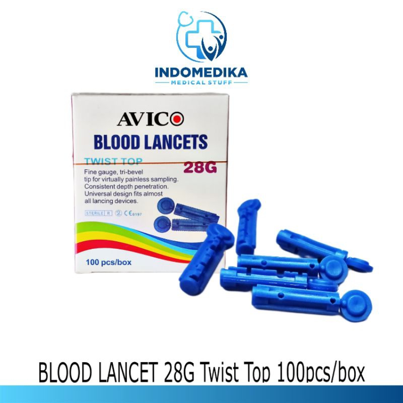 Blood lancet Avico / jarum lancet / blood lancet untuk easy touch, Nesco, Autocheck