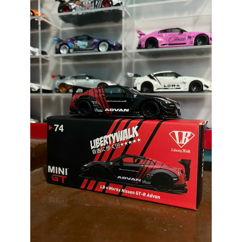 Mini gt Gt-R Advan >74
