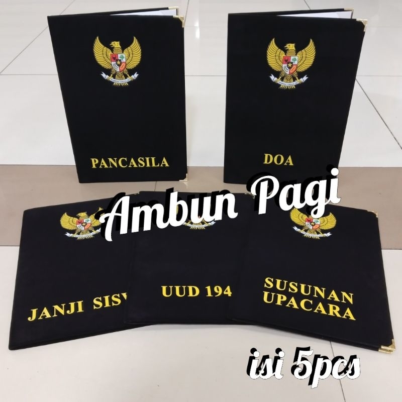 

best seller map sekolah map bludru upacara bendera warna hitam full colour