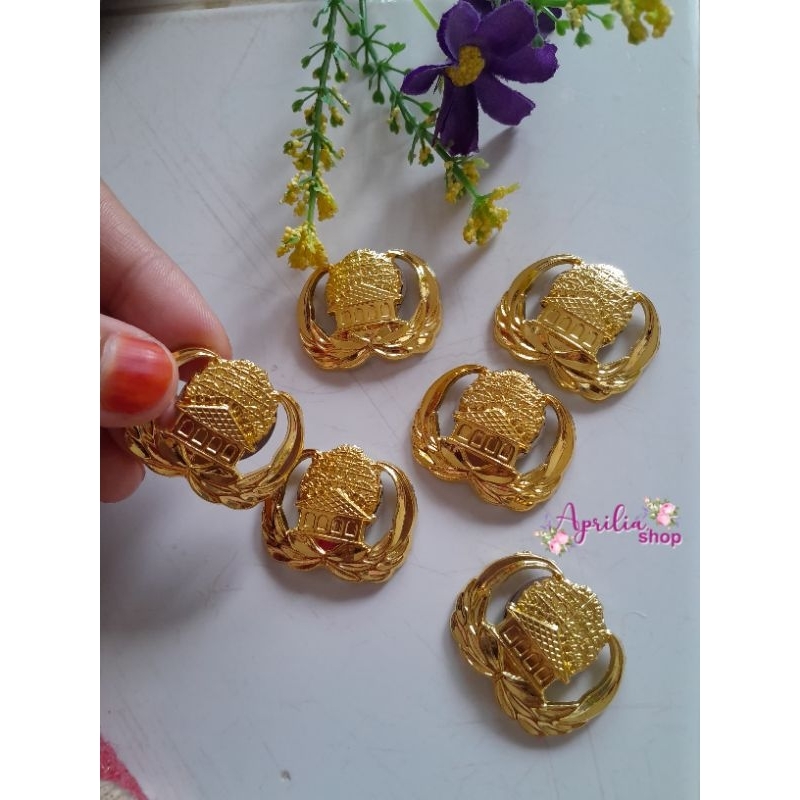 Pin Korpri - Lambang Korpri Kuningan Kualitas Bagus