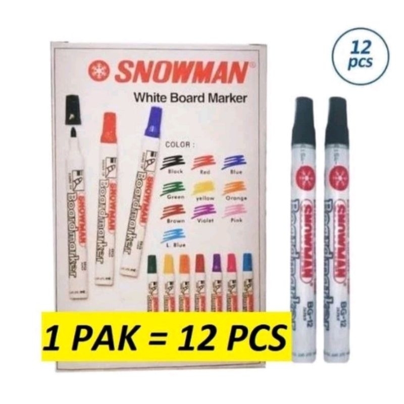 

Spidol whiteboard Snowman BG-12