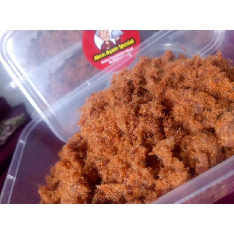 

abon ayam 100% tanpa campuran bawang berat 250 gr