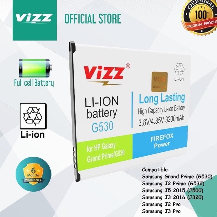 BATERAI VIZZ SAM J2 PRIME GRAND PRIME G530