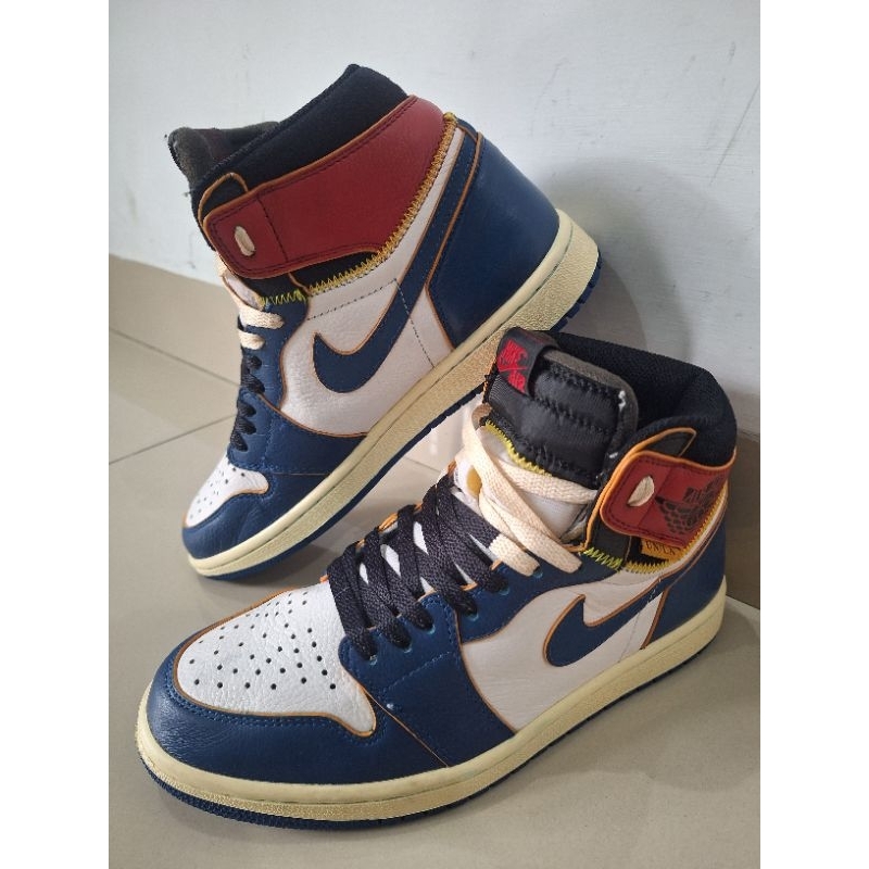 (EUR: 41) Nike AJ Retro 1 High UNLA/Union Los Angeles "Storm Blue" (Preloved)