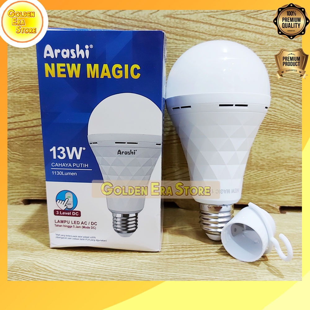 13 WATT LAMPU ARASHI NEW MAGIC 13W  / Lampu Emergency Led Buld ARASHI Magic / lampu darurat / EMERGE