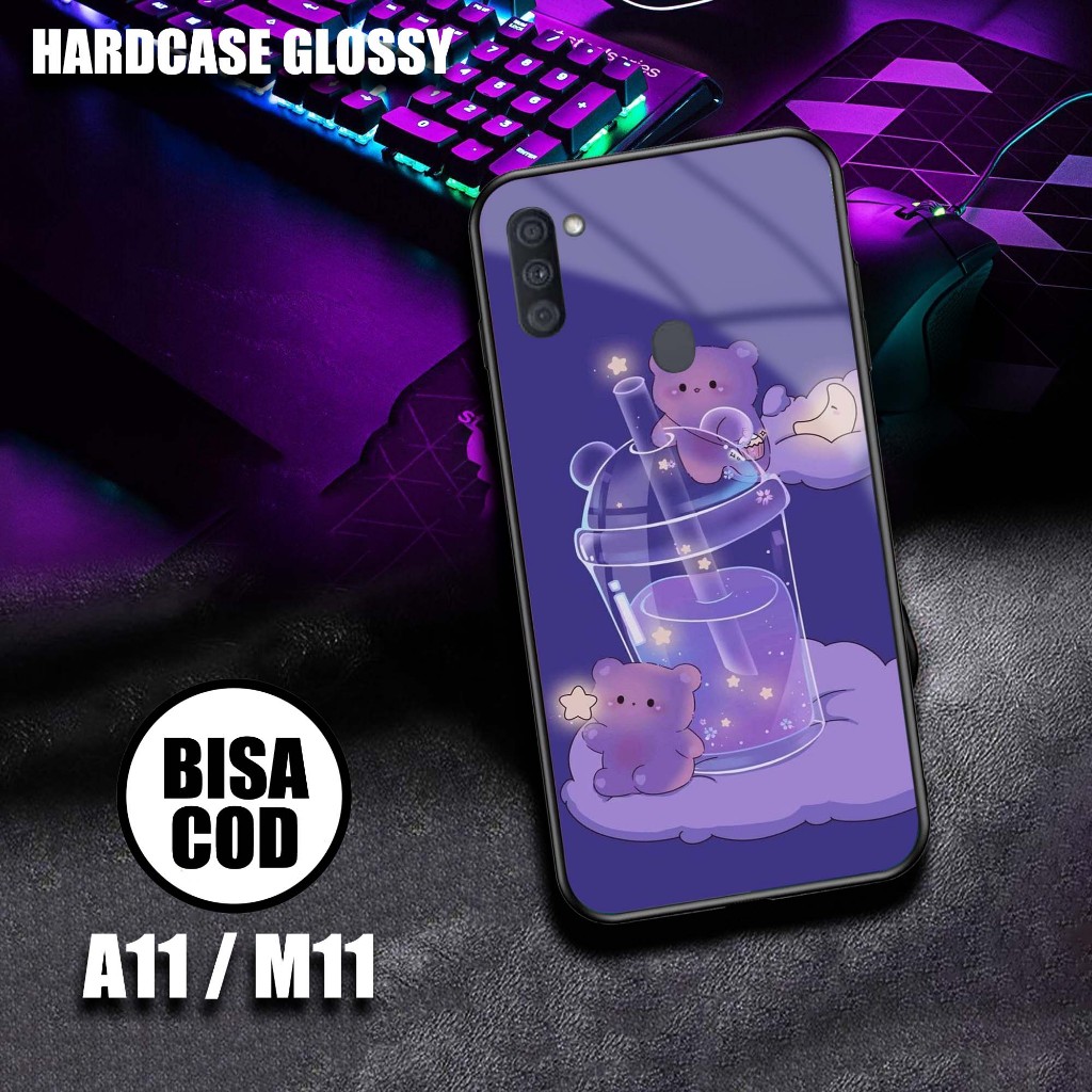 Case Samsung A11/M11 Terbaru  - Hardcase 2d glossy - kesing hp - Hardcase Hp Paling laris - Top One 