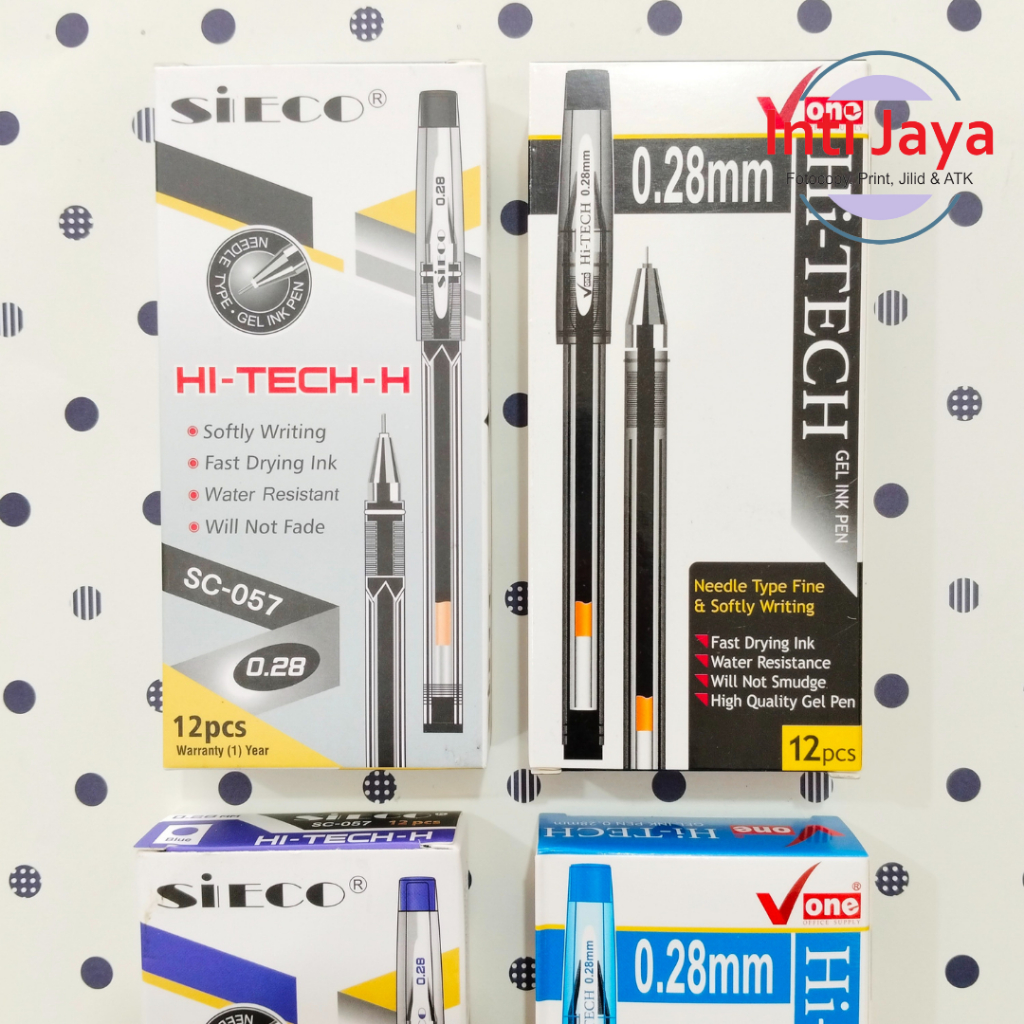 

Pulpen Hi Tech 0,28 Sieco/ V one per Lusin