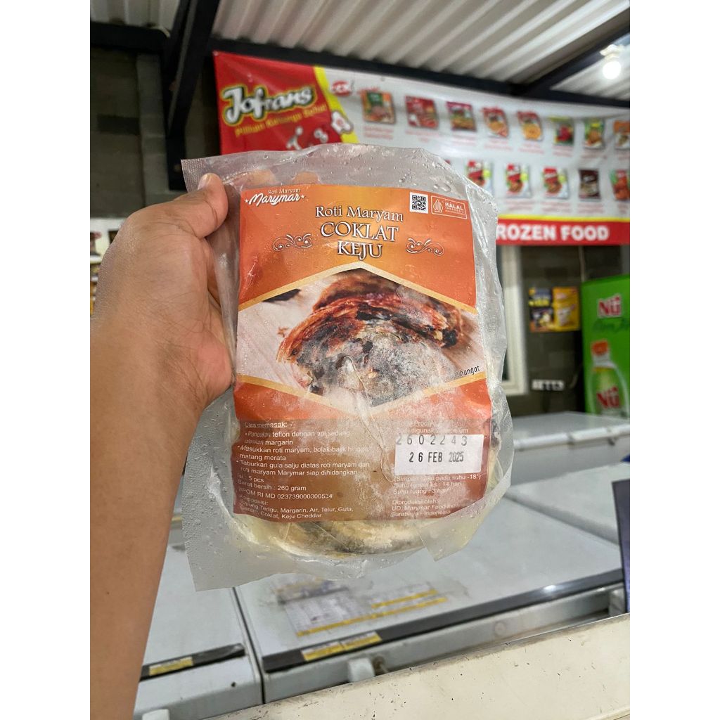 

roti maryam merk marymar rasa coklat keju 260gr