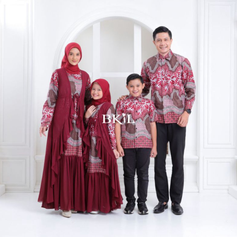 ART M3B Couple Batik Keluarga Gamis Kemeja Maheswara