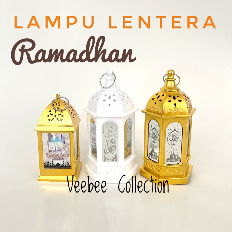 Lampu lentera plastik Ramadhan Idul fitri/ lampu hias lentera/ Lantern Lamp/ dekorasi lebaran idul f