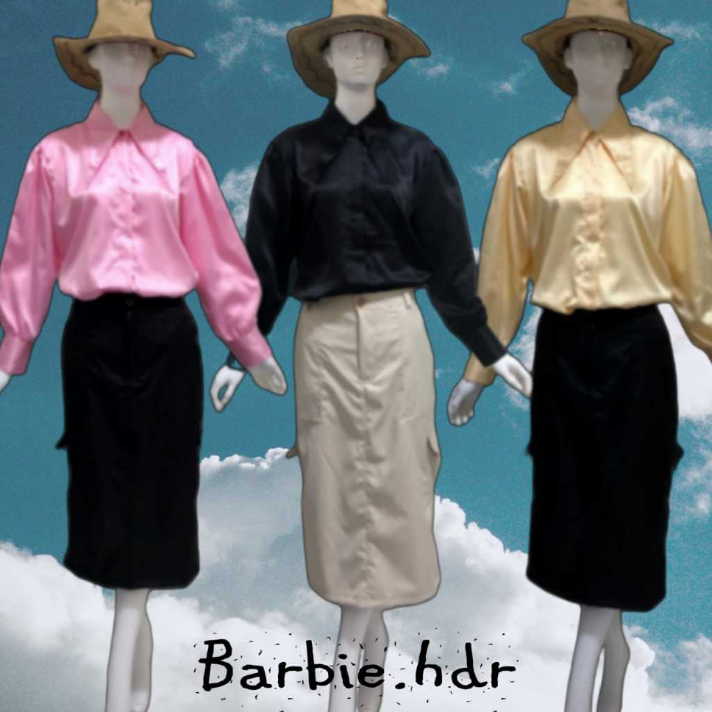 Kemeja Polos Wanita Atasan Kasual Polos Hitam Formal Kemeja Kerja