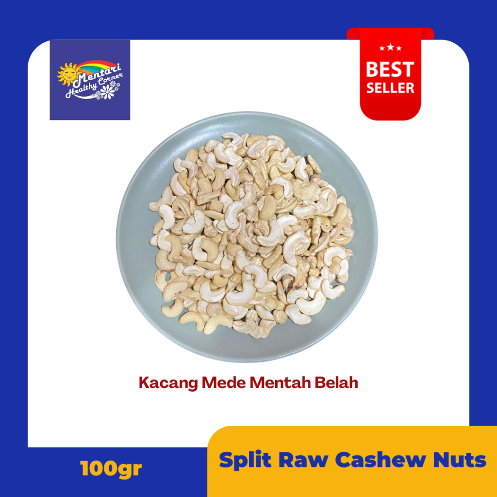 

Kacang Mede Mentah Belah 100gr / Split Raw Cashew Nuts 100gr