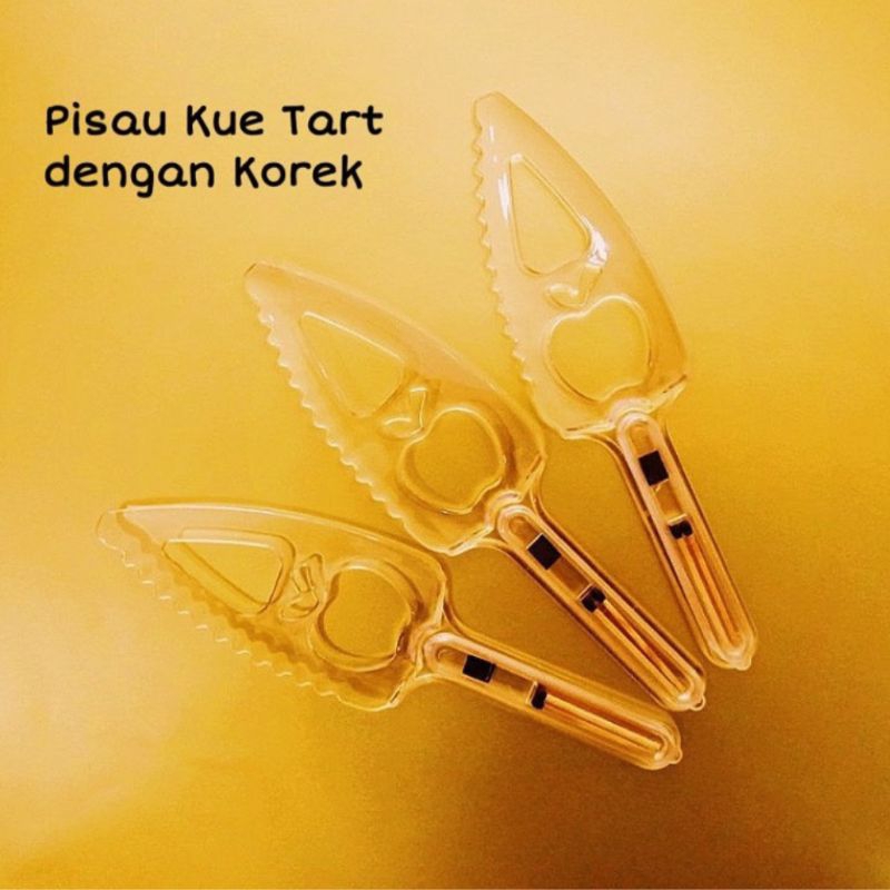 (Isi 10pcs - PISAU KUE) Pisau Kue Korek Api/Pisau Kue Tart/Pisau Kue Bolu
