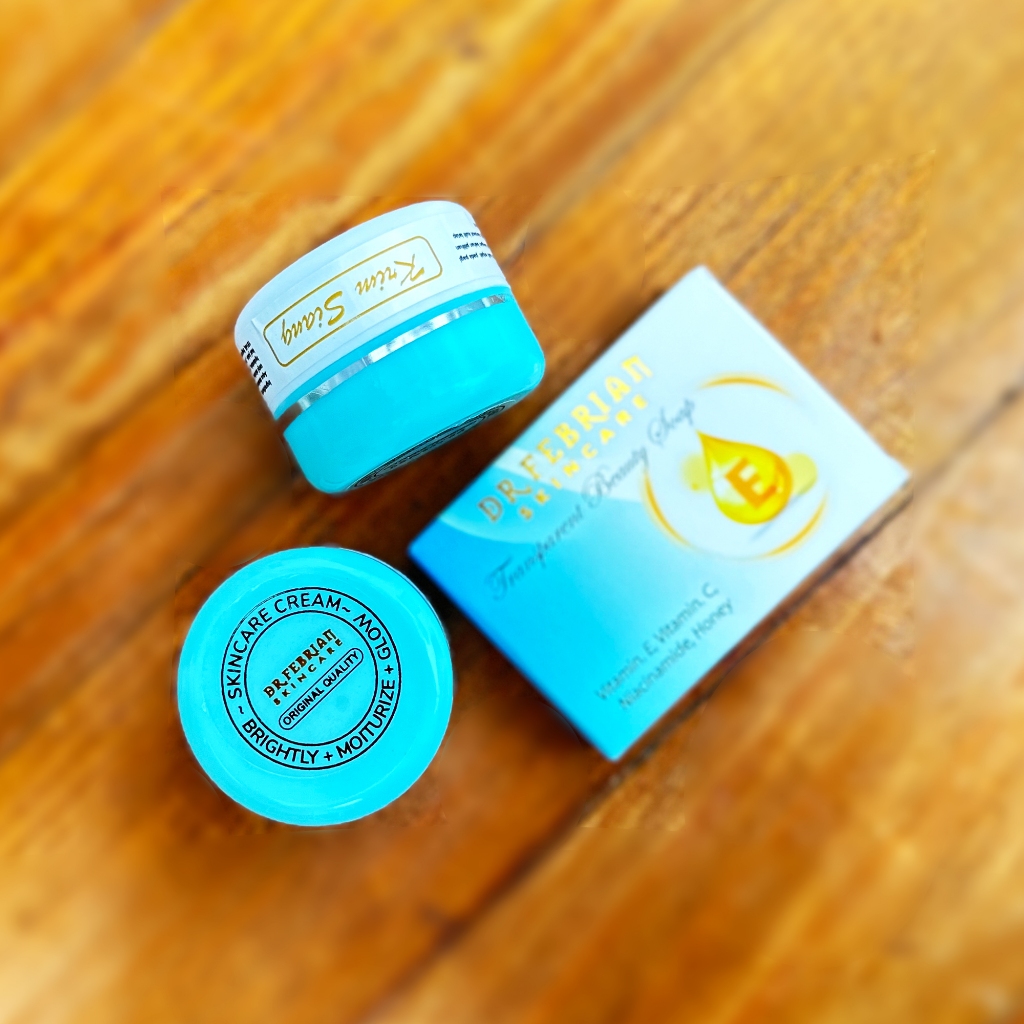 Paket Pemutih Pencerah Wajah Glowing Dr Febrian Skincare Original Krim Siang Malam Sabun