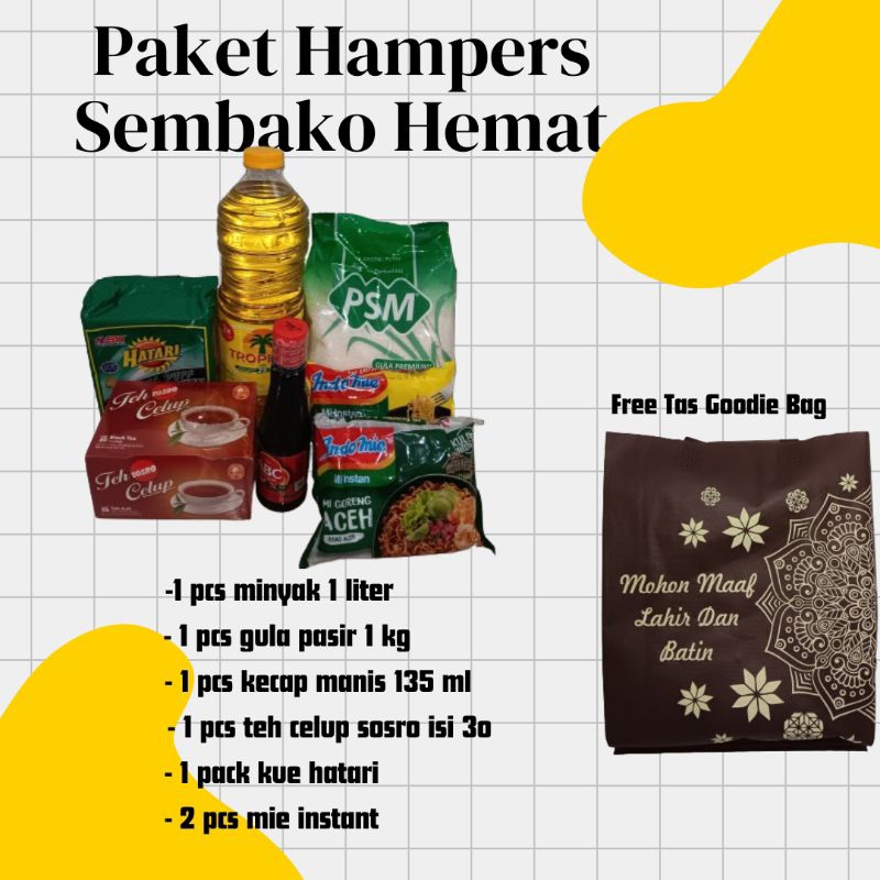 

Paket Sembako Hemat / Hampers Lebaran / Syukuran