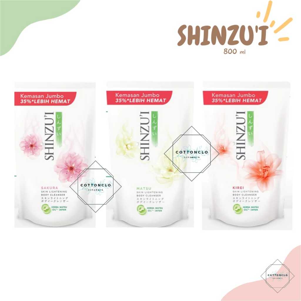 Shinzui Sabun Mandi Cair (Refill) 800ml