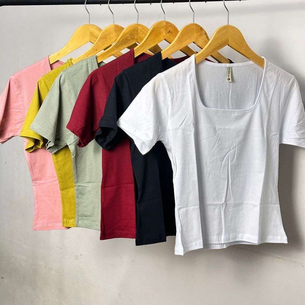 kaos croptop wanita polos Sexy Crop
