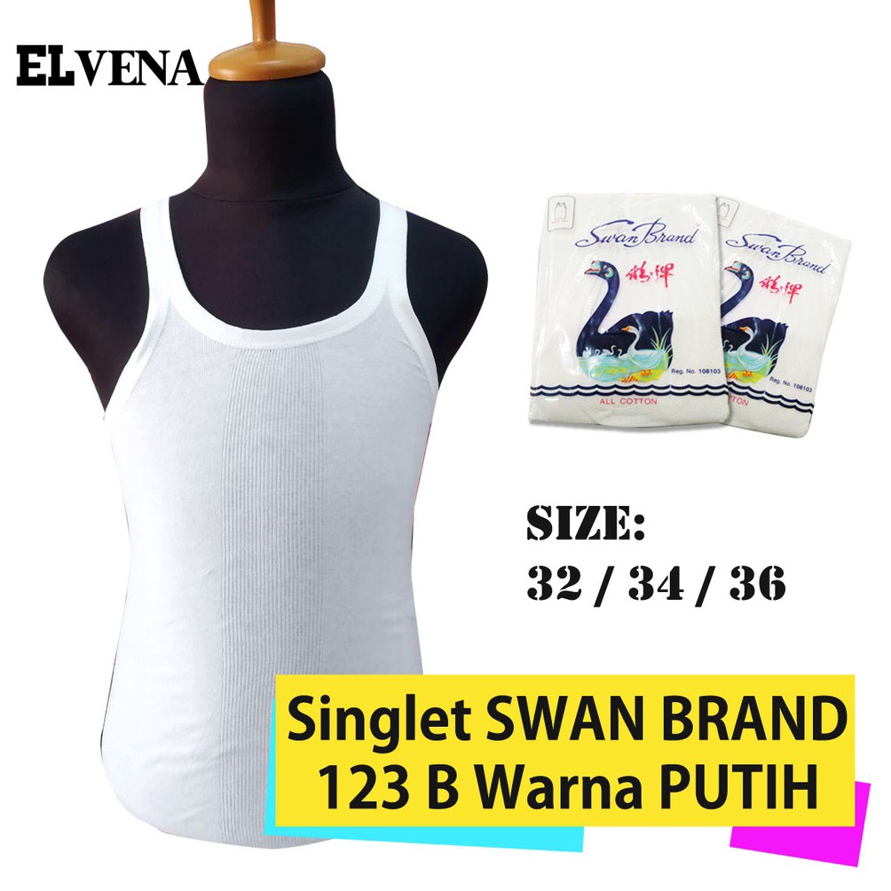 ART N72G Singlet SWAN BRAND 123 B MURAH SALUR KAOS DALAM PAKAIAN DALAM 32 34 36
