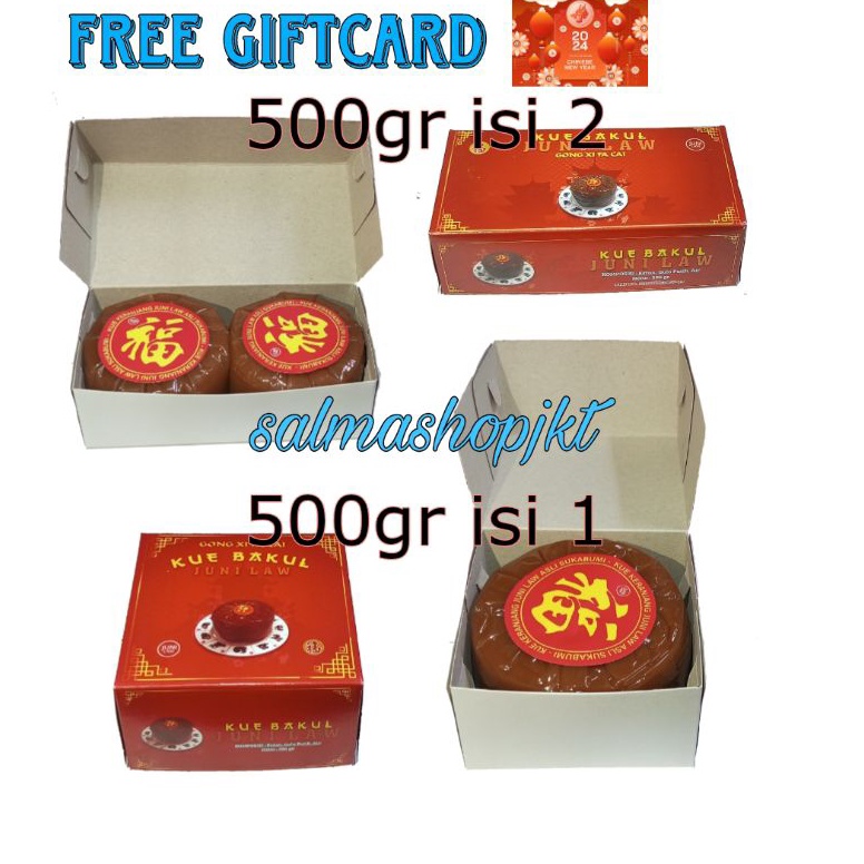 

GTY558 Free Ongkir Hampers Parsel Souvenir Kue Keranjang Juni Law Dodol Imlek 1box 5gr