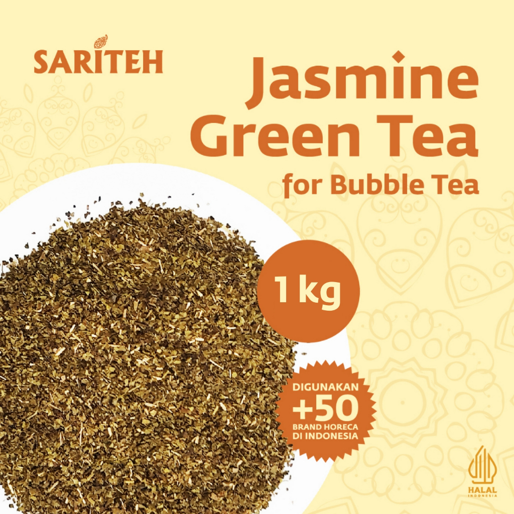 

Sariteh Indonesia Premium Jasmine Green Tea Fanning Grade - Teh Hijau Melati - 1 kg
