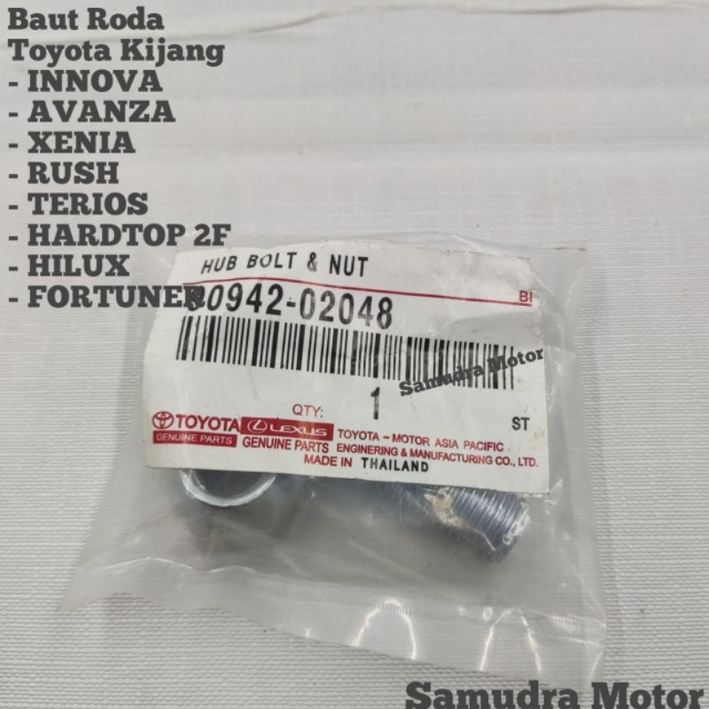 Baut Roda Panjang Toyota Kijang, Innova, Hilux, Fortuner