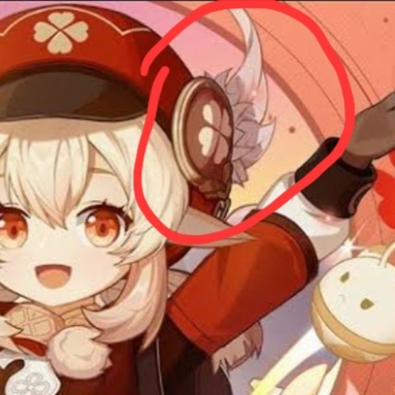 Pin Topi Klee Game Genshin Impact Acc Cosplay Aksesoris / Accessories jepit clip hair pin hairpin ha