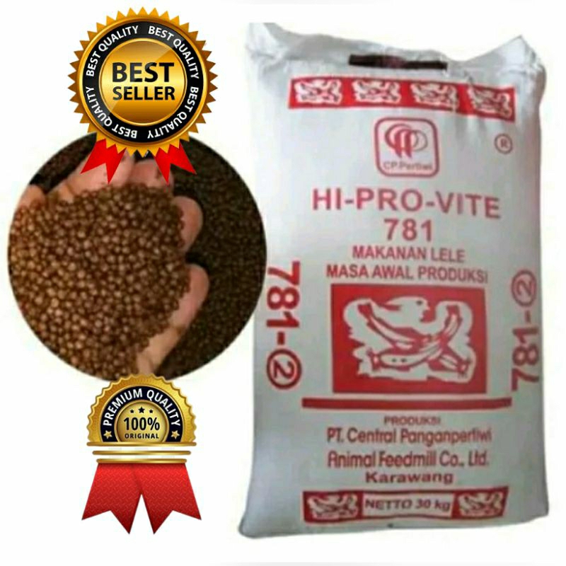 pelet ikan hi provite asli 781-2 hi pro vite original pakan ikan 781-2 pelet lele pelet nila pelet g