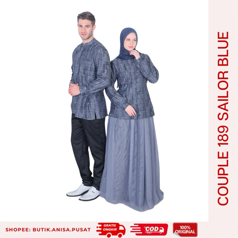 PUSAT - ETHICA COUPLE 189 SAILOR BLUE 2024 Gamis Kagumi 326 Koko Kahfi 328