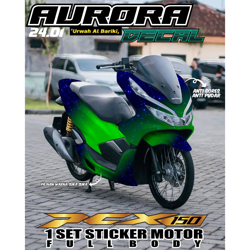 COD DECAL STICKER PCX 150 FULL BODY PCX TERBARU WARNA PUTIH MERAH HITAM PCX MODIFIKASI PCX INDONESIA