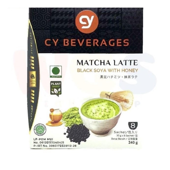 

CY Beverages Matcha Latte Black Soya With Honey (30gr@8sachet ) 240gr