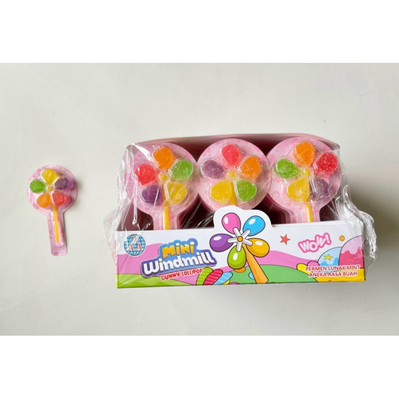 

Jeli mini windmill isi 30 pcs gummy jelly kipas kincir